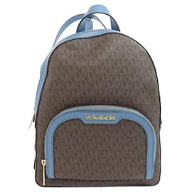 Michael Kors-Michael Kors MK Signature Backpack-Brown,Blue