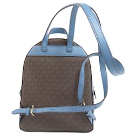 Michael Kors-Michael Kors MK Signature Backpack-Brown,Blue