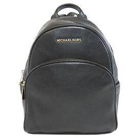 Schwarzer Leder-Rucksack von Michael Kors Schwarz