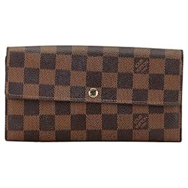 Louis Vuitton-Louis Vuitton Damier Pochette Porte Monnaie Credit Long Wallet-Brown