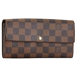 Louis Vuitton-Louis Vuitton Damier Pochette Porte Monnaie Credit Long Wallet-Brown