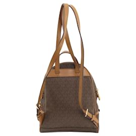Michael Kors-Michael Kors Brown PVC Backpack-Brown