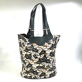 Fendi-Sac fourre-tout vintage Fendi marron et noir-Marron