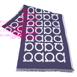 Salvatore Ferragamo-Salvatore Ferragamo Pink Wool Stole-Pink