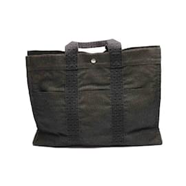 Hermès-Sac fourre-tout Hermes Gray-Marron