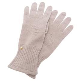 Louis Vuitton-Louis Vuitton Monogram Pattern Wool Gloves-Monogram
