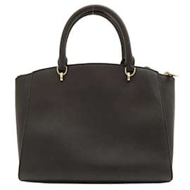 Michael Kors-Michael Kors Black Leather Handbag-Black