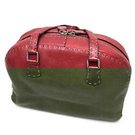 Fendi-Sac à épaule rouge Fendi Selleria-Rouge