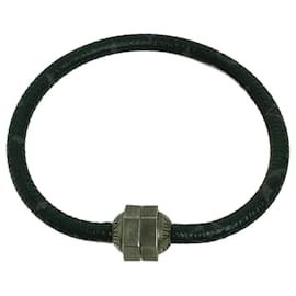 Louis Vuitton-Louis Vuitton M6166E Monogram Eclipse Bangle Bracelet-Black
