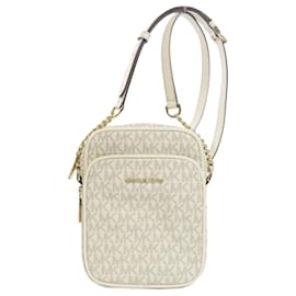 Michael Kors-Michael Kors MK Signature Shoulder Bag-White