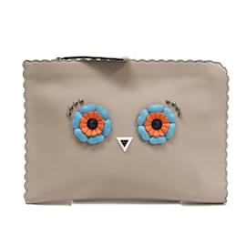Fendi-Fendi Monster Bugs Eye Clutch Bag-Beige,Orange,Light blue