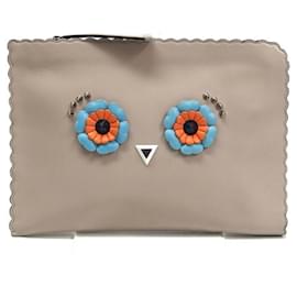 Fendi-Fendi Monster Bugs Eye Clutch Bag-Beige,Orange,Light blue