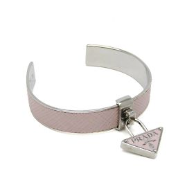 Bracciale rosa chiaro e argento di Prada Argento Rosa