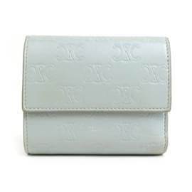 Céline-Celine Light Gray Tri-Fold Wallet-Grey