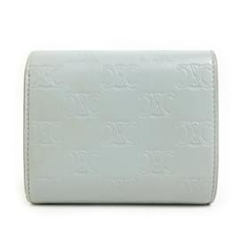 Céline-Celine Light Gray Tri-Fold Wallet-Grey
