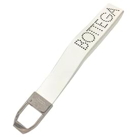 Bottega Veneta-Bottega Veneta Punching Keychain Charm-Silvery,White