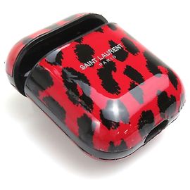 Capa AirPods Saint Laurent em vermelho e preto Preto Vermelho