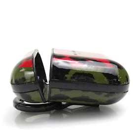 Saint Laurent-Saint Laurent AirPods Case in Red and Black-Black,Red