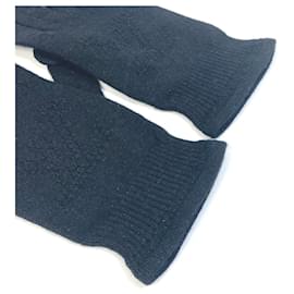 Louis Vuitton-Louis Vuitton Black Glitter Gloves-Black