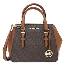 Michael Kors-Michael Kors Brown PVC Handbag-Brown