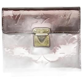 Louis Vuitton-Louis Vuitton Portefeuille Koala Vernis Wallet-Dark red
