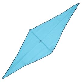 Hermès-Hermes Blue Silk and Cashmere Scarf-Blue