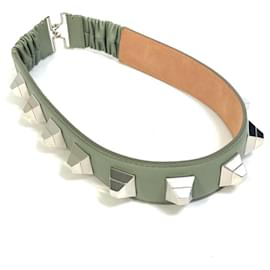 Fendi-Fendi Khaki Leather Waist Belt-Other