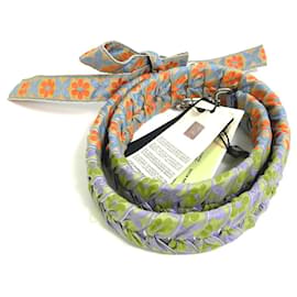 Fendi-Fendi 8AV077 Flower Ribbon Strap-Blue,Orange