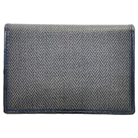 Bulgari-Porte-cartes Bvlgari en noir et gris foncé-Noir,Gris anthracite