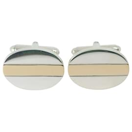Tiffany & Co-Tiffany & Co. Oval Cufflinks in Silver 925 and 18K Yellow Gold-Other