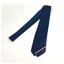 Louis Vuitton-Louis Vuitton Navy Silk Cotton Cravat Set-Navy blue