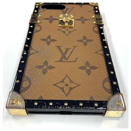 Louis Vuitton-Louis Vuitton Monogram Reverse Eye Trunk iPhone 7+ Case-Brown