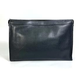 Autre Marque-Hunting World Black Leather Clutch Bag-Black