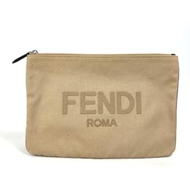 Fendi-Fendi Beige Clutch Bag-Beige