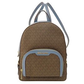 Michael Kors MK Signature Backpack Brown Blue