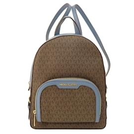 Michael Kors-Michael Kors MK Signature Backpack-Brown,Blue