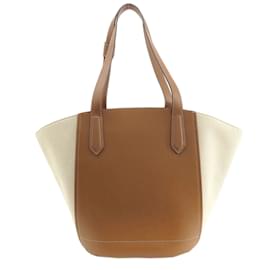 Michael Kors-Michael Kors Leather Tote Bag-Brown,Beige