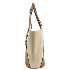 Michael Kors-Michael Kors Leather Tote Bag-Brown,Beige