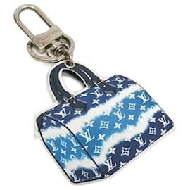 Louis Vuitton-Louis Vuitton Portocle Speedy LV Escale Keyring-Silvery,Blue