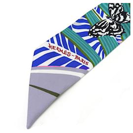 Hermès-Foulard Hermes Twilly en plusieurs couleurs-Multicolore