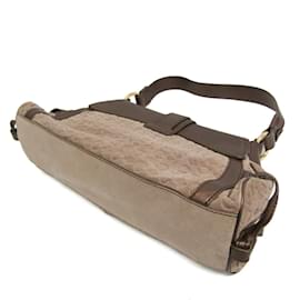 Céline-Celine C Macadam Women's Shoulder Bag-Beige,Bronze