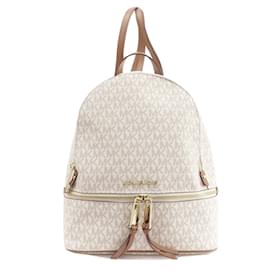 Michael Kors-Michael Kors MK Signature Backpack-White