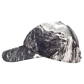 Burberry-Burberry Landscape Print Cap-Black,White