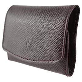 Louis Vuitton-Boutons de manchette Louis Vuitton Taiga Argent 925-Argenté
