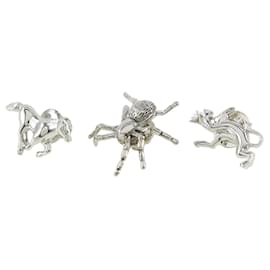 Alfred Dunhill-Dunhill 3-Piece Men's Tie Pin Set-Silvery