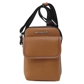 Michael Kors-Michael Kors Leather Shoulder Bag-Brown