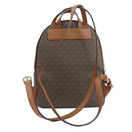 Michael Kors-Michael Kors MK Signature Backpack-Brown