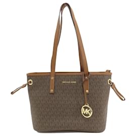 Michael Kors-Michael Kors MK Signature Tote Bag-Brown