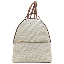 Michael Kors MK Signature Backpack White