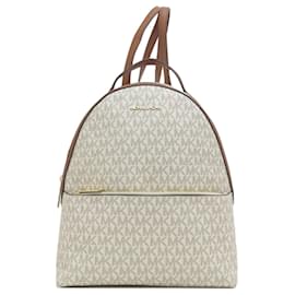 Michael Kors-Michael Kors MK Signature Backpack-White